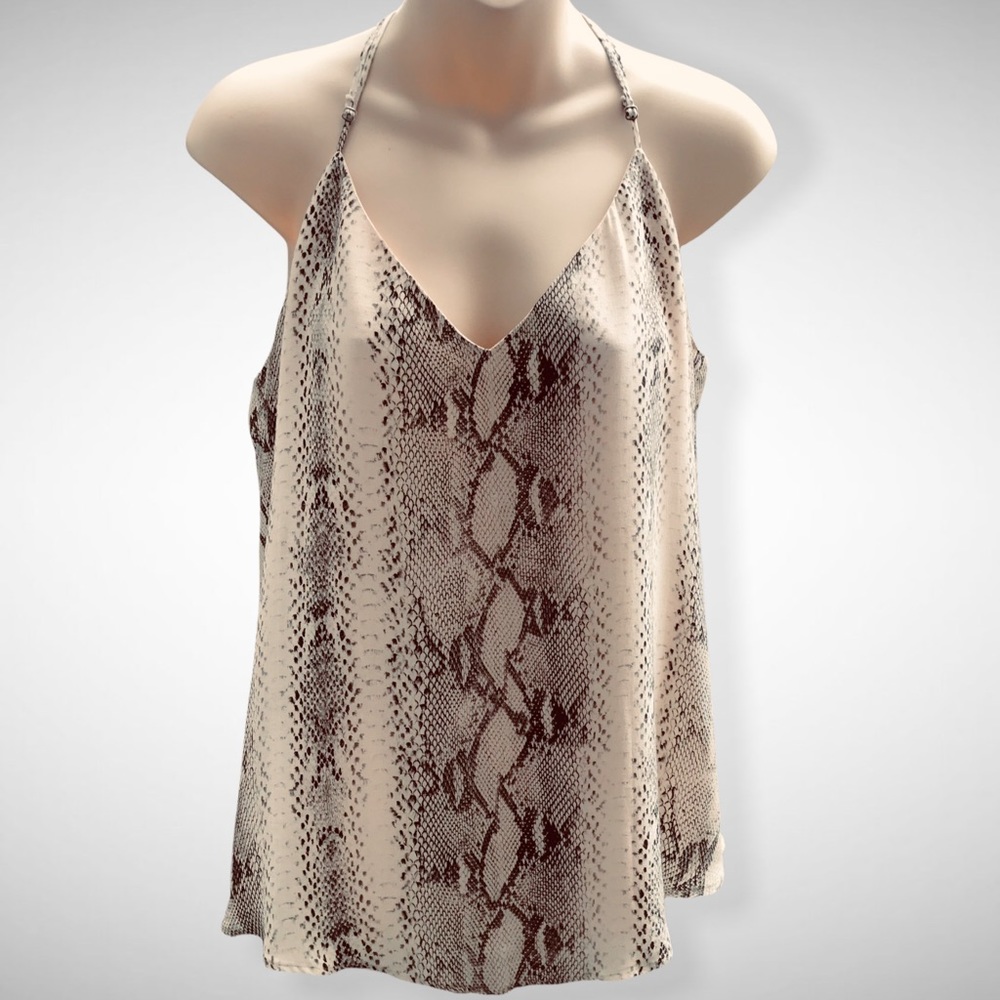LAVENDER BROWN Snakeskin Print Cami - MD